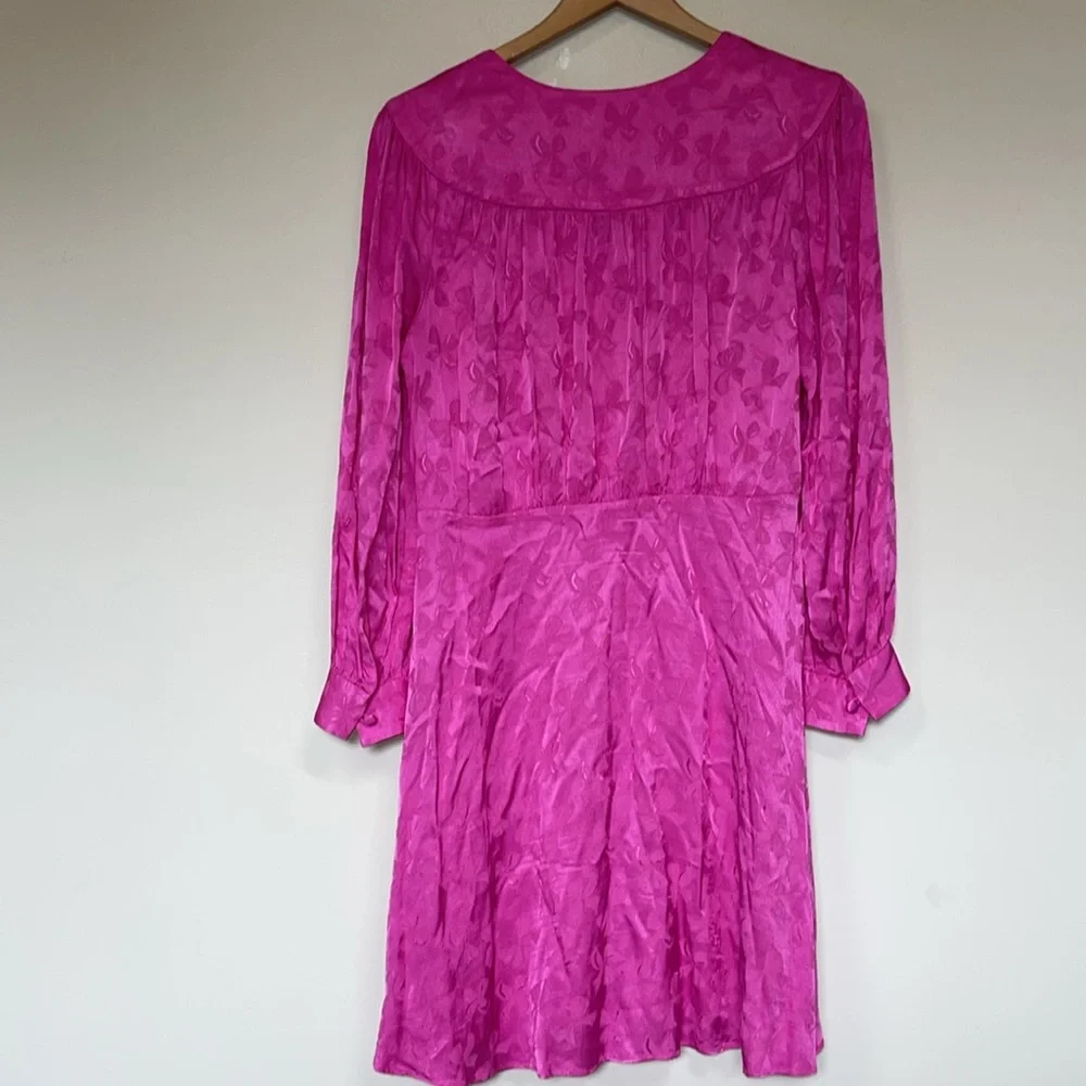 kate spade Fuchsia Floral-Texture Mini Dress